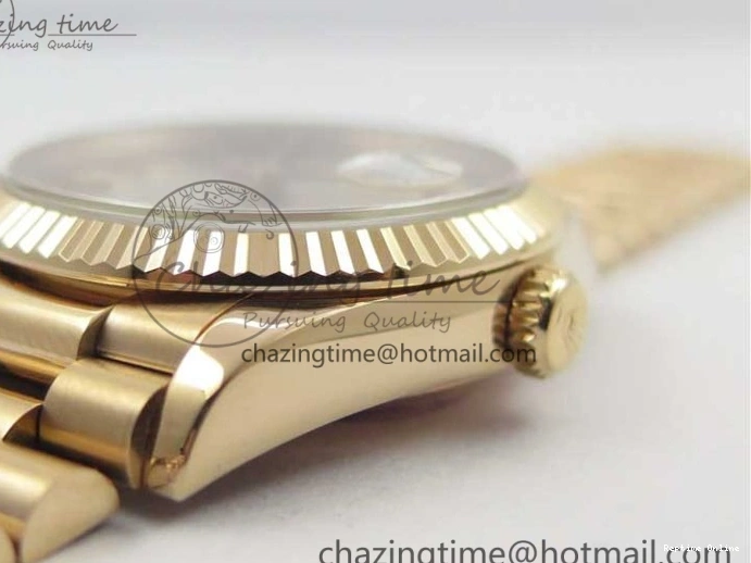 0111 Sophisticated Day-Date 36 RG 128239 Bp Maker Best Edition Silver Dial on RG President Bracelet 3132